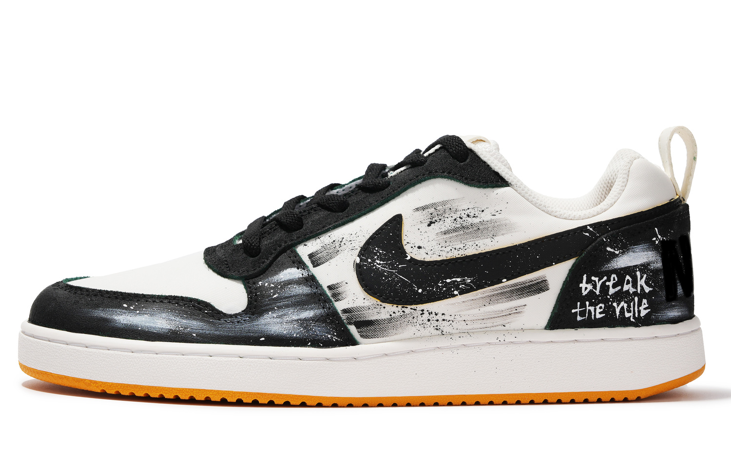 

Nike Мужские скейтерские кроссовки Court Borough Abrasion Resistant Low top Black White