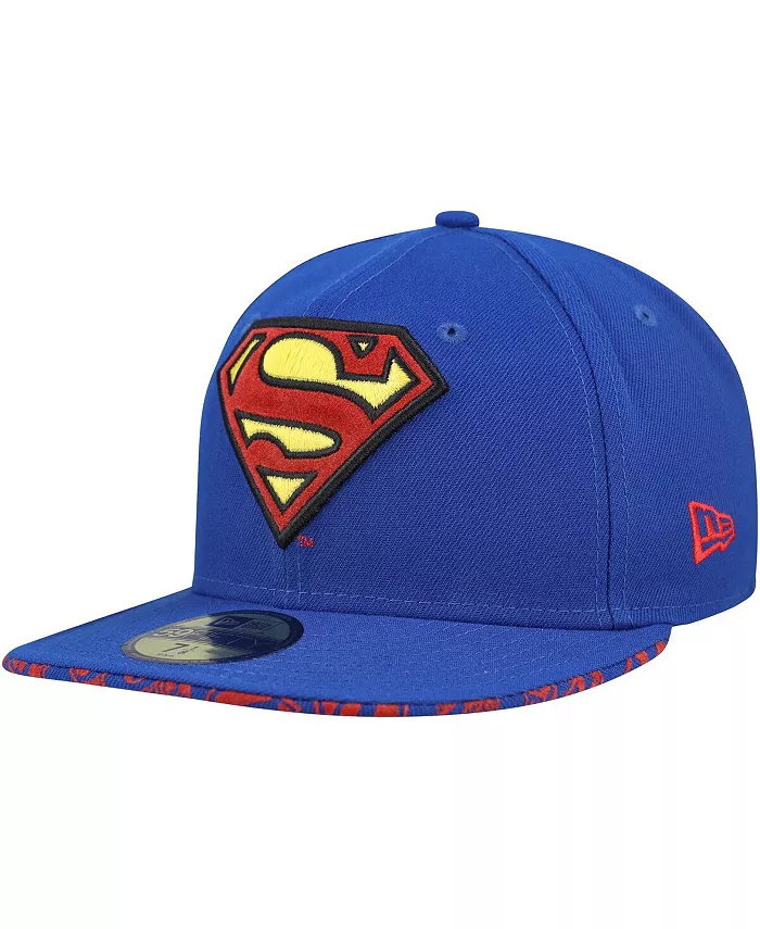 

Мужская синяя бейсболка Superman 59FIFTY с фиксированным размером New Era