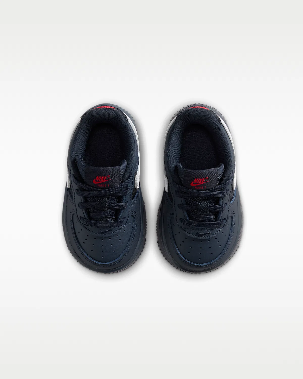 Кроссовки Nike Force 1 Low для малышей, Dark Obsidian/Black/University Red/White — фото 4