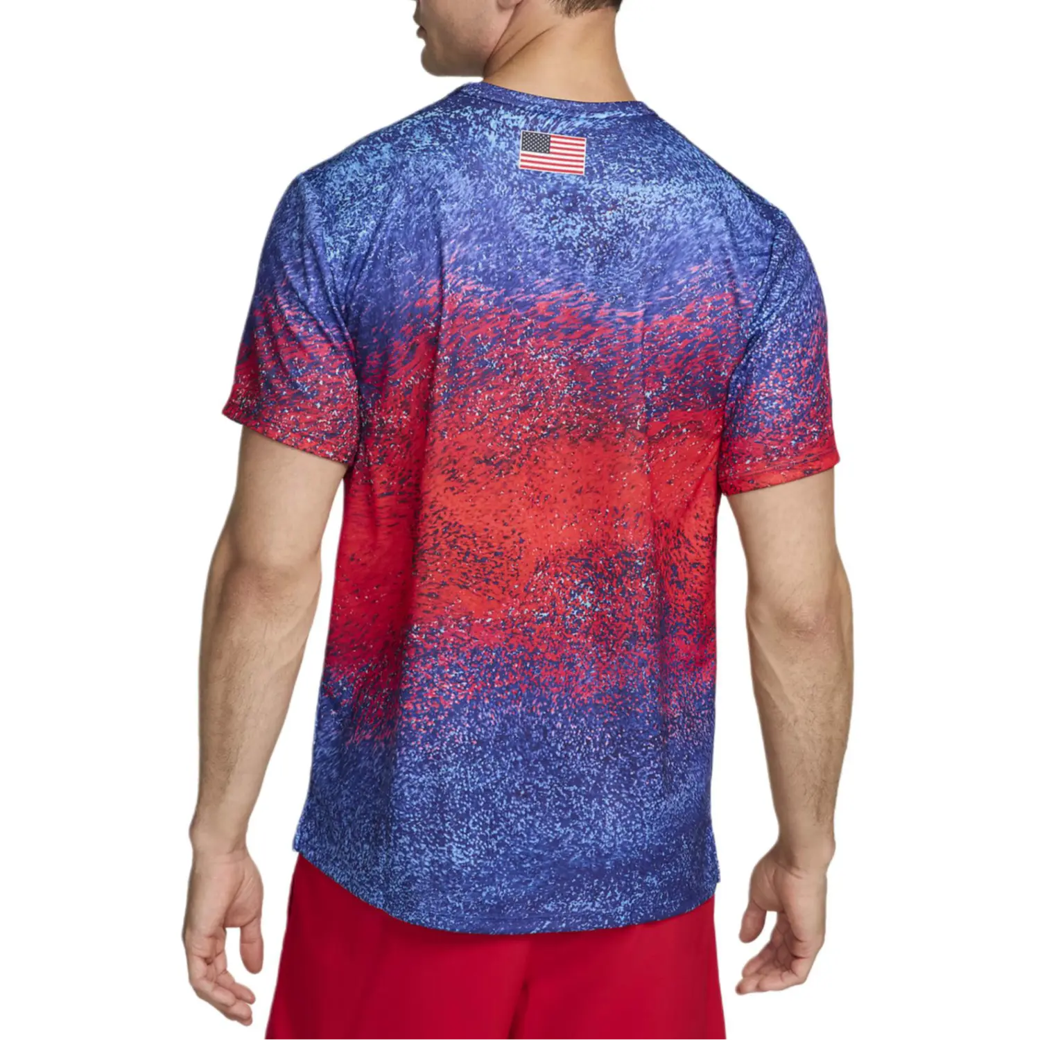 Футболка мужская ярко-красная Nike, красный — фото 2