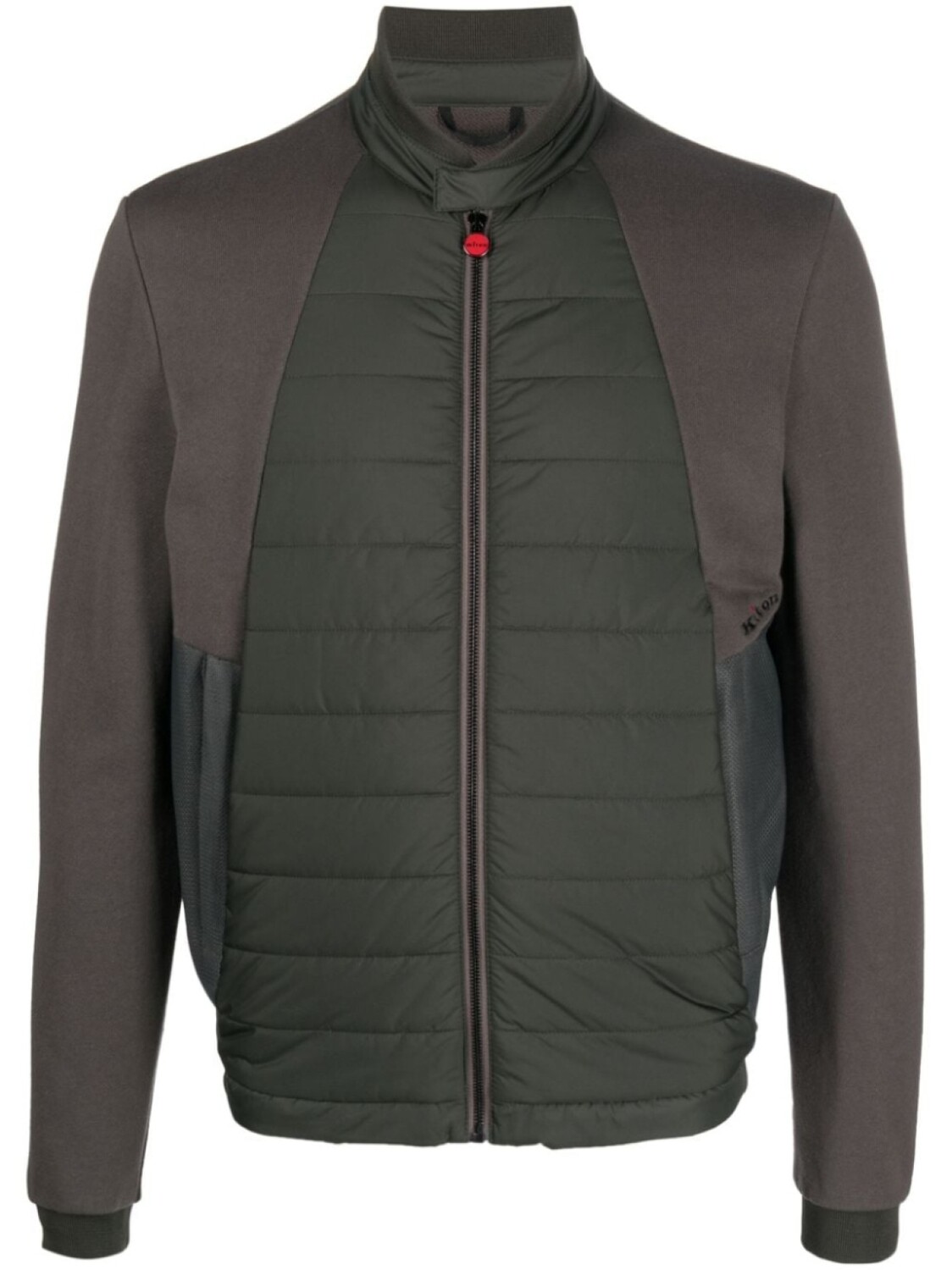 

Kiton стеганая куртка Blouson на молнии, зеленый