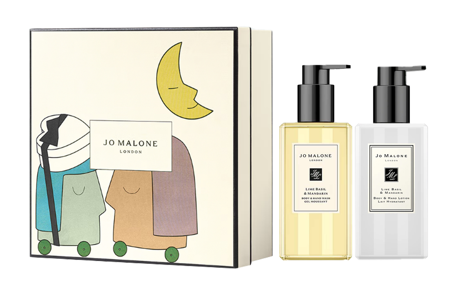 

Zumalong Limited Edition увлажняющий гель для душа набор для ухода ароматический эффект 250мл+250мл Jo Malone London, two-piece set: lime basil & citrus body lotion 250ml+lime basil & citrus shower gel 250ml