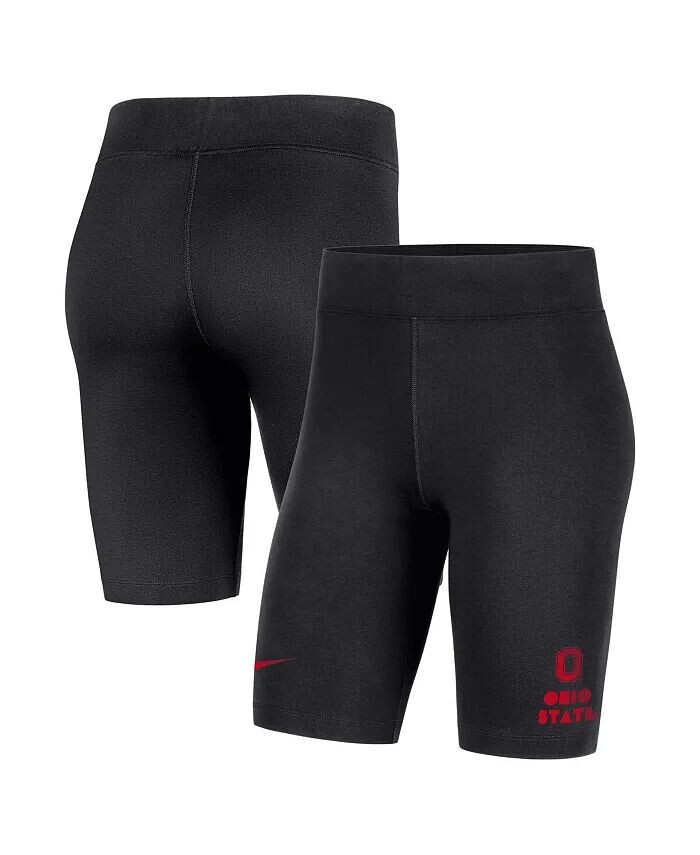 

Черные женские велосипедки три-смеси Ohio State Buckeyes Essential Nike