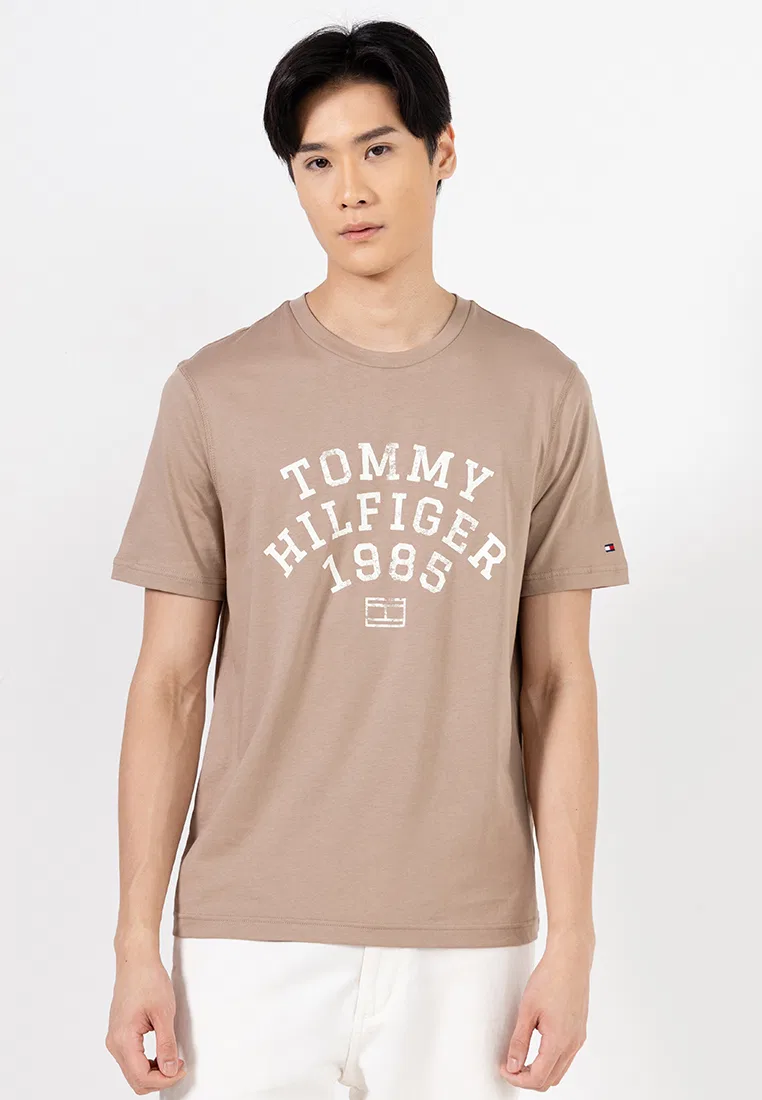 Футболка с коротким рукавом, Arch Tee, Tommy Hilfiger, коричневый