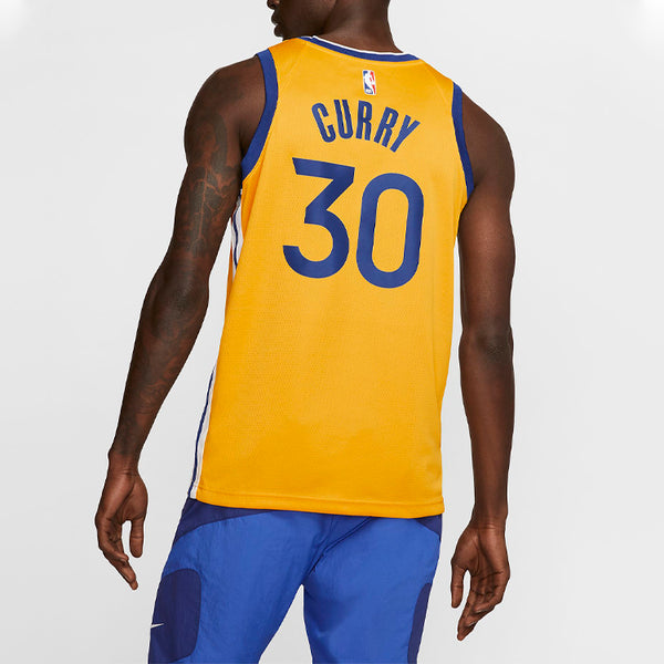 Спортивная футболка nba swingman jersey sw golden state warriors stephen curry yellow Nike, желтый — фото 4