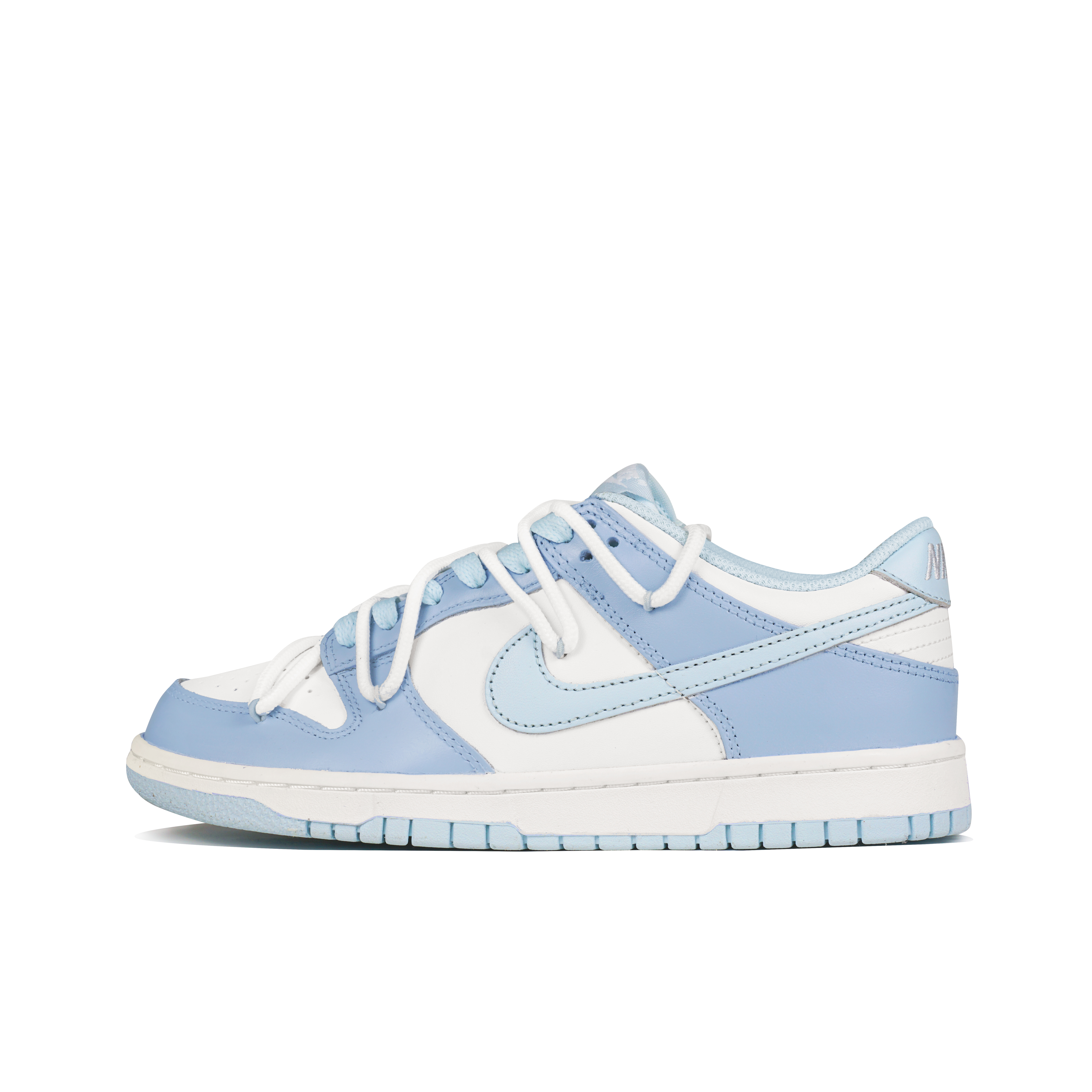 

Детские кроссовки для скейтбординга Dunk Low-Top для подростков Nike, белый/синий