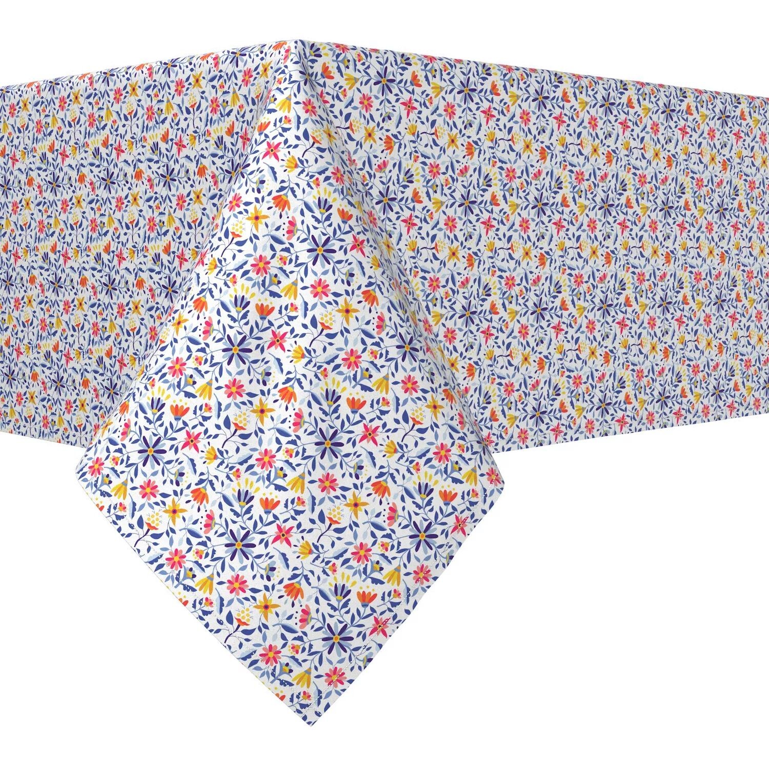 

Прямоугольная скатерть, 100 % хлопок, 52x120 дюймов, Retro Garden.