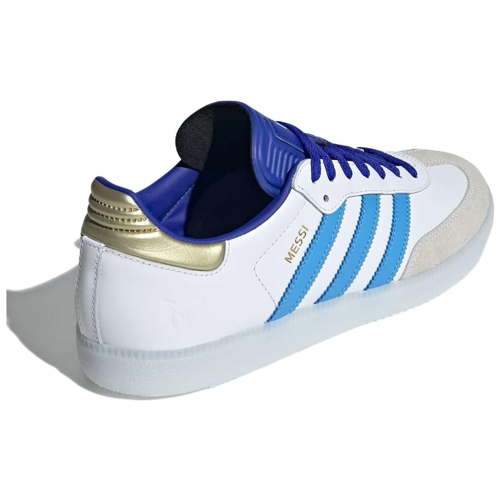 Мужские кроссовки для скейтбординга adidas originals Samba, White/Blue/Gray — фото 3
