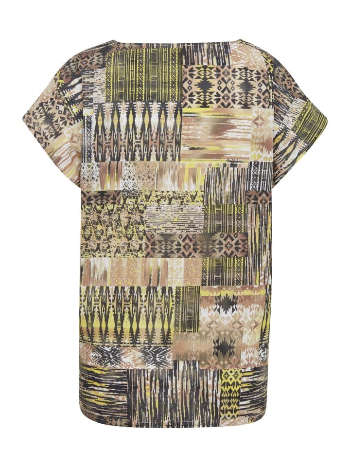 

Короткий размер: Блузка, блузка с принтом из чистого хлопка натурального/узорчатого цвета. GOLDNER