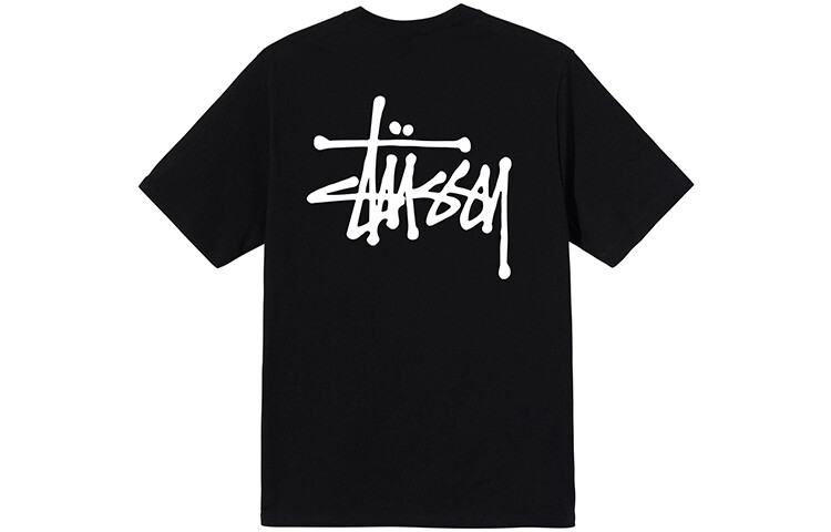 

Базовая футболка черного цвета Stussy, цвет Cameo Brown