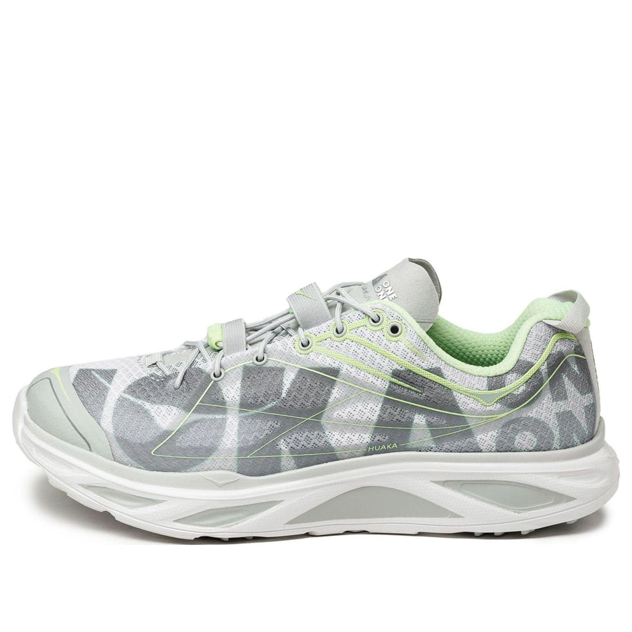 

Кроссовки HOKA ONE ONE Huaka Origins 'Harbor Mist Lime Glo', серый