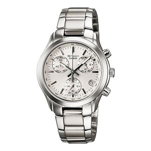 

Часы CASIO SHEENSeries Business es Silver White Analog, белый