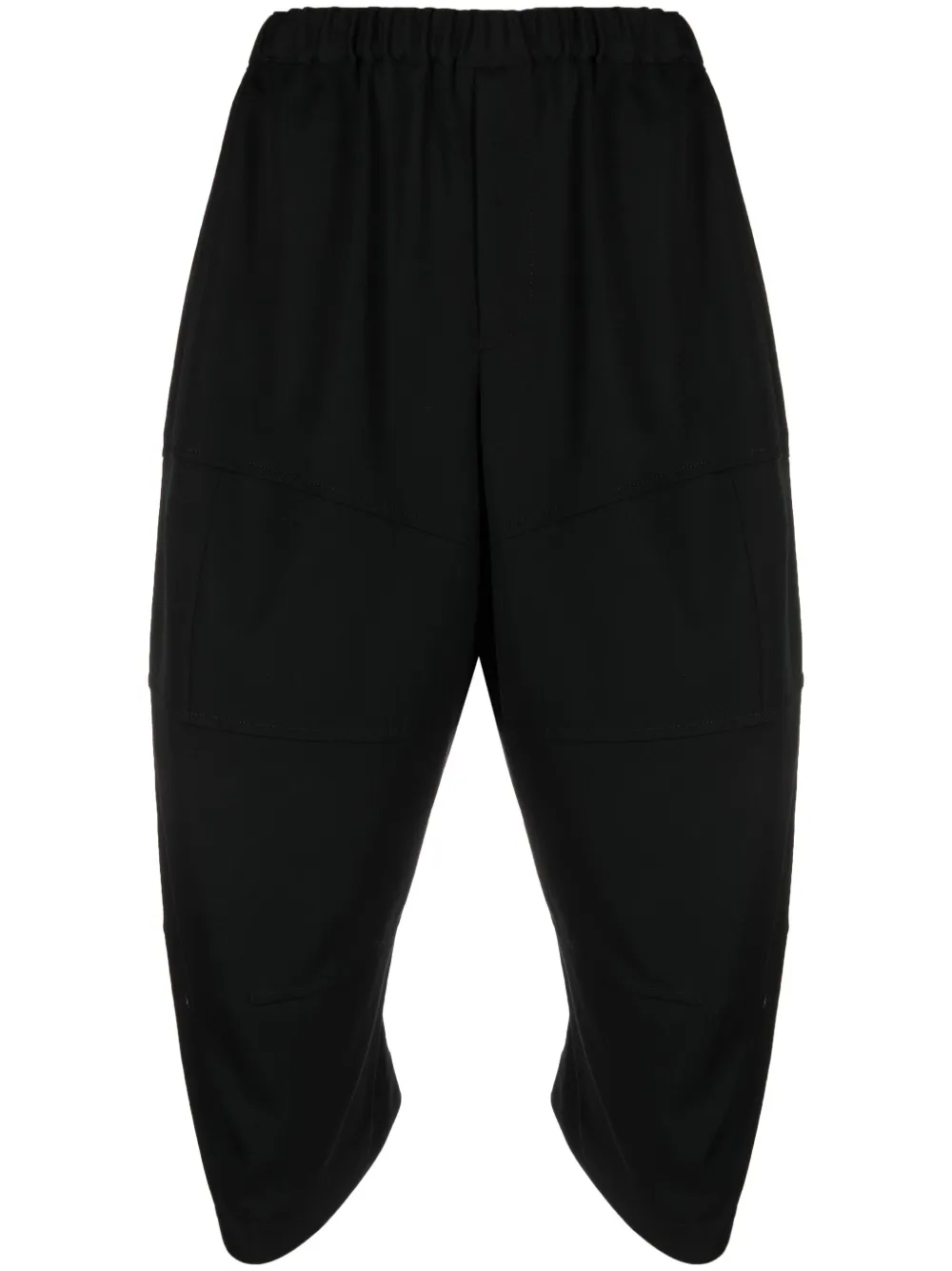 

Зауженные укороченные брюки из шерсти Comme Des Garcons, черный