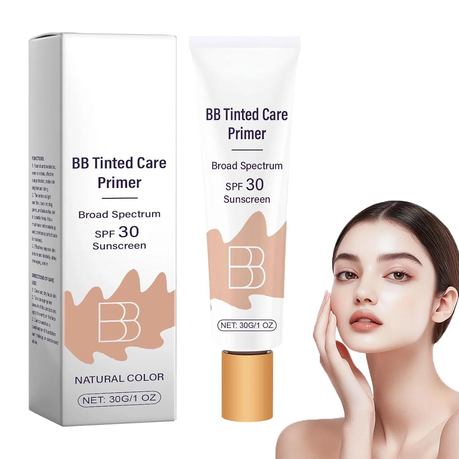 Крем для лица SPF BLMCOOS Тонирующий увлажняющий BB Blur с, оттенок Natural #, Natural#