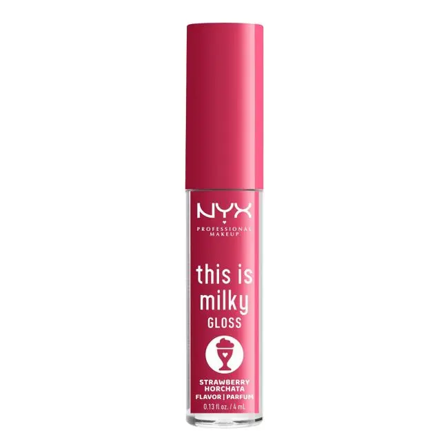 

Это молочный блеск для губ. NYX Professional Makeup, цвет strawberry horchata, 4 мл