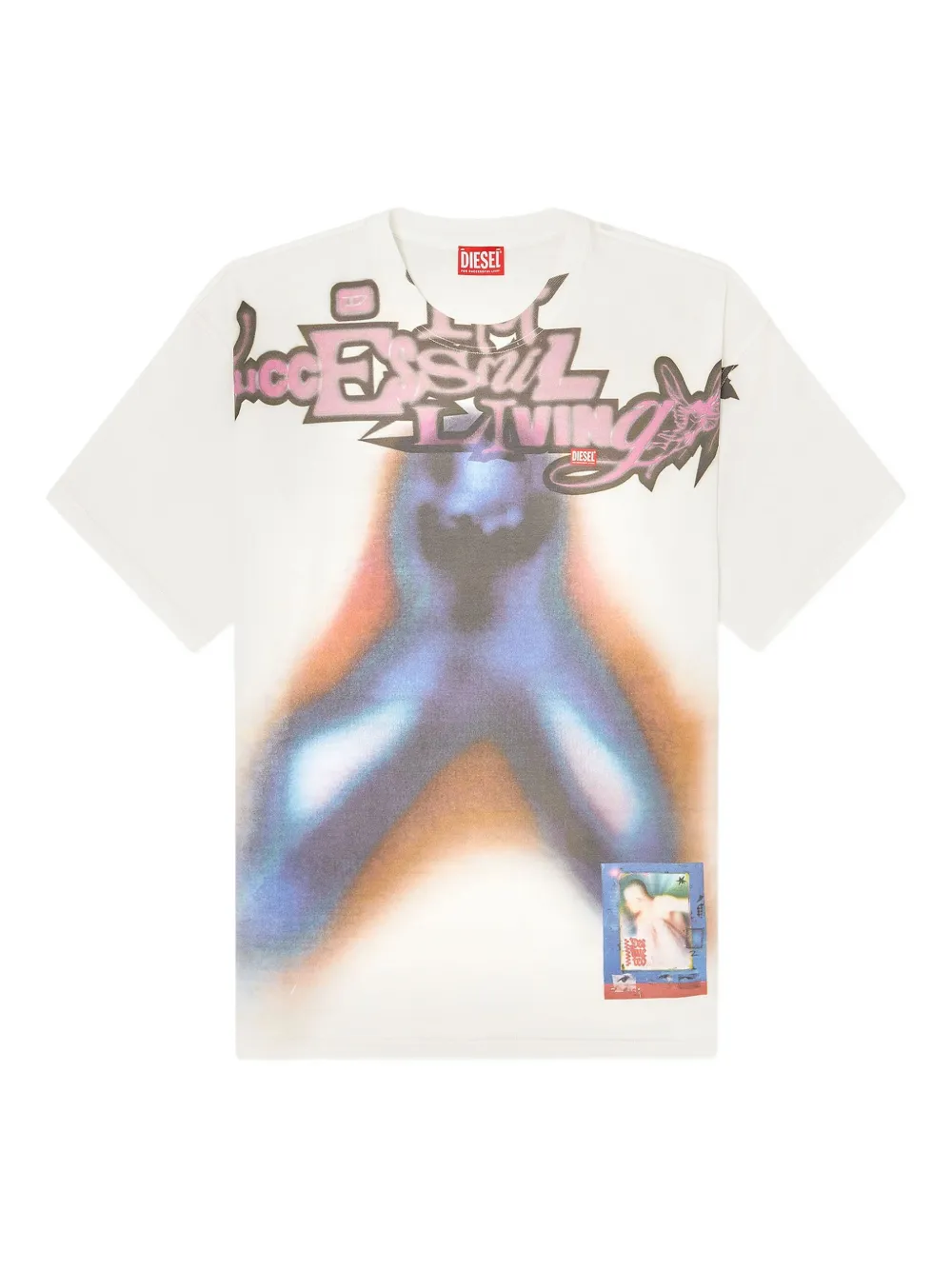 

Футболка T-Boxt-V13 с принтом Diesel, белый