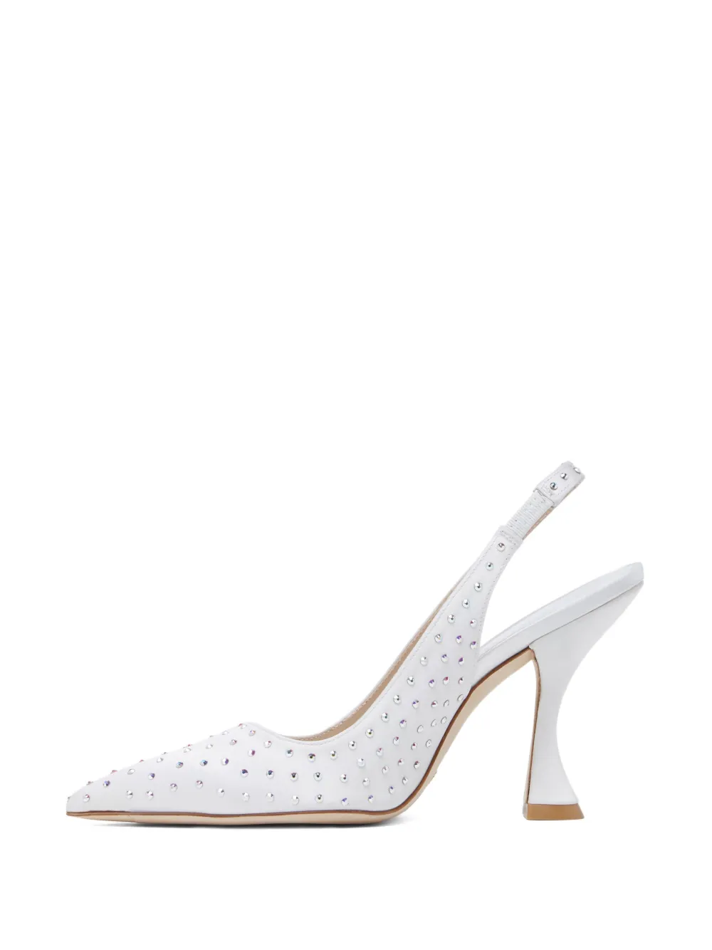 Туфли-лодочки Glam Xcurve на каблуке 100 мм Stuart Weitzman, белый — фото 3