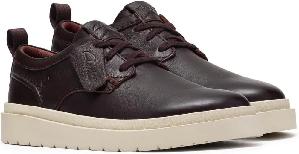 Мужские кроссовки Clarks Polden на шнуровке, коричневый — фото 4
