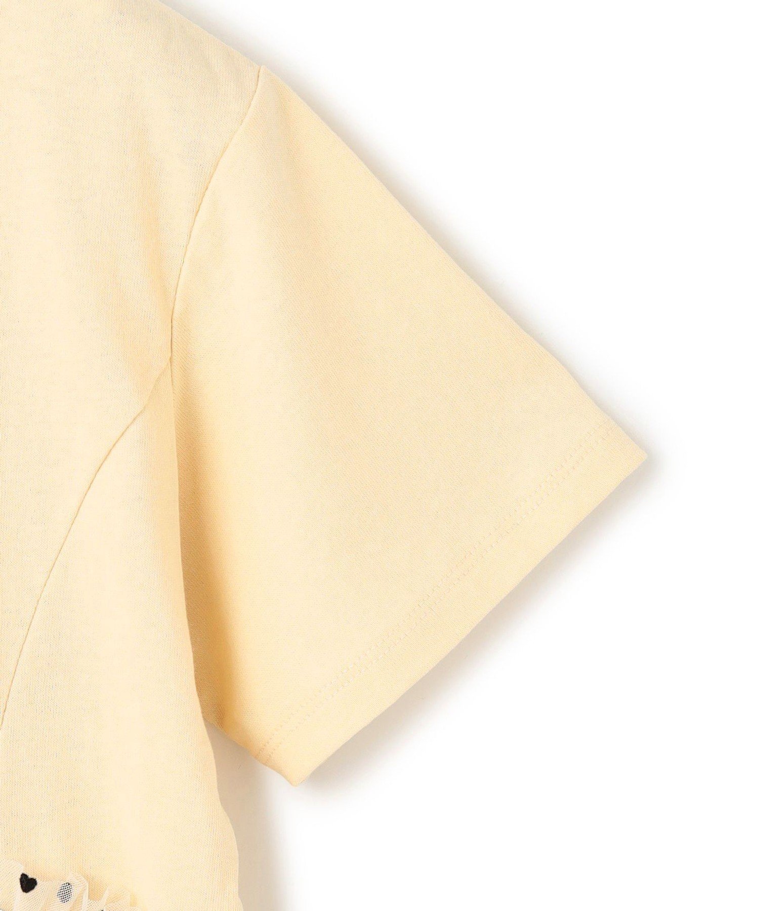 Футболка Футболки разных расцветок [110-150 см] Unfilo, Yellow [Tulle hem] [140] — фото 3