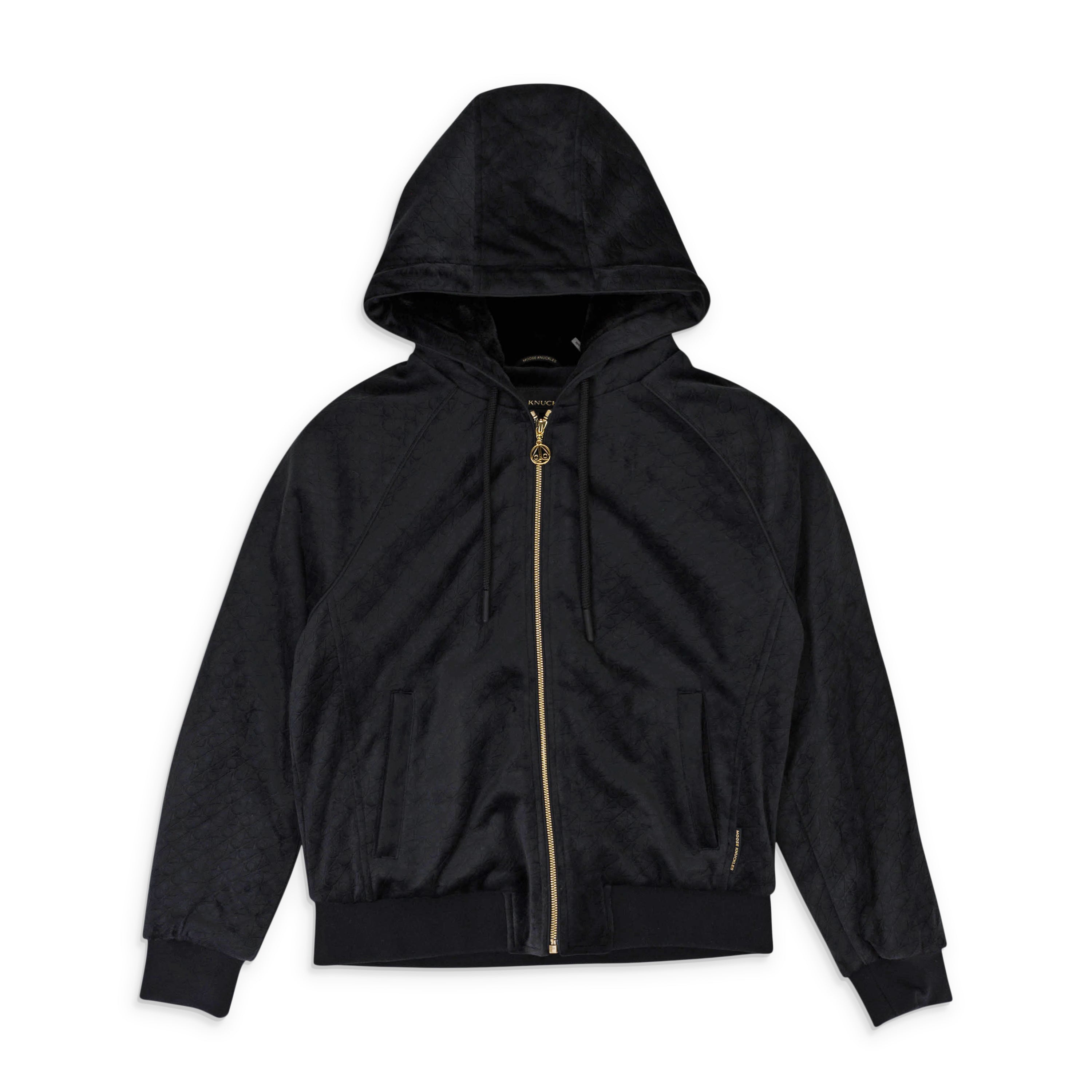 

NWT MOOSE KNUCKLES худи PARSONS с принтом в виде монограммы из кроликов, размер M $724, черный