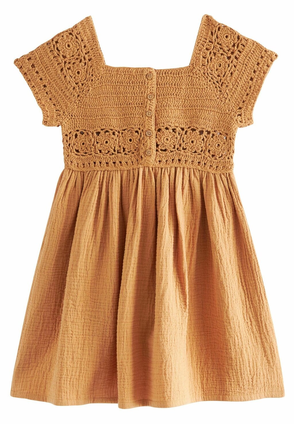 

Вязаное платье Crochet Knit Dress Next, цвет rust brown
