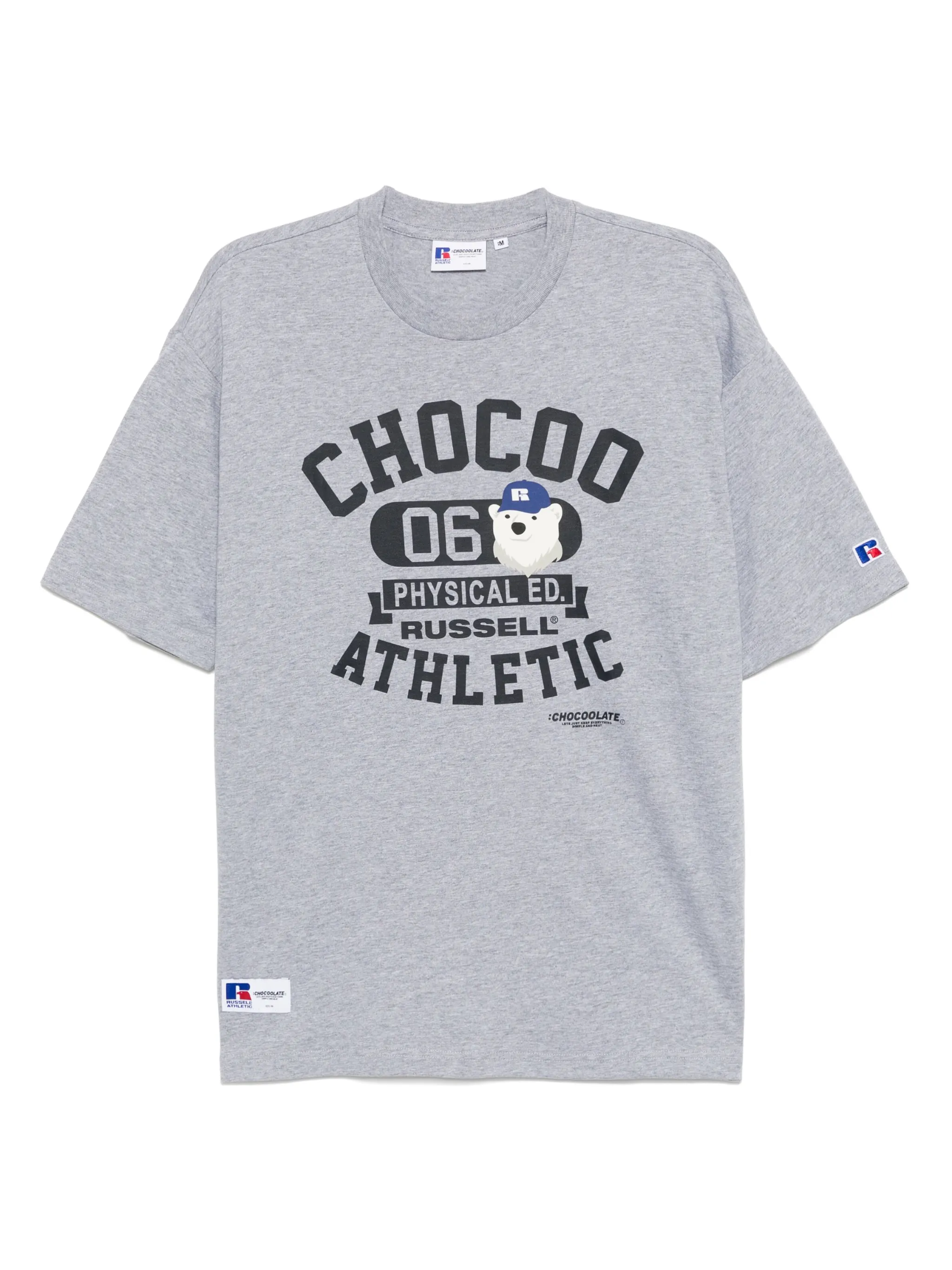 

Футболка с логотипом из коллаборации с Russell Athletic Chocoolate, серый