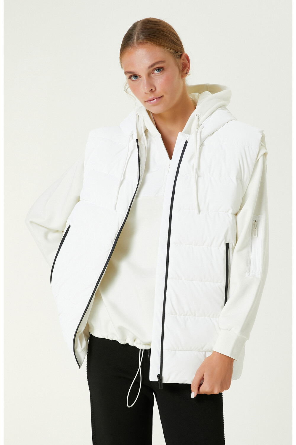 

Повседневный жилет N-Tech Off-White Puffer Network, белый