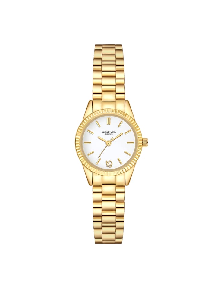 

Glanzstücke München Часы из нержавеющей стали в корпусе из желтого золота