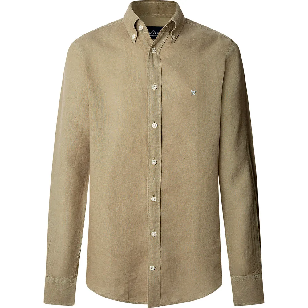 

Рубашка Hackett Ess Gmd Linen Brpt, зеленый