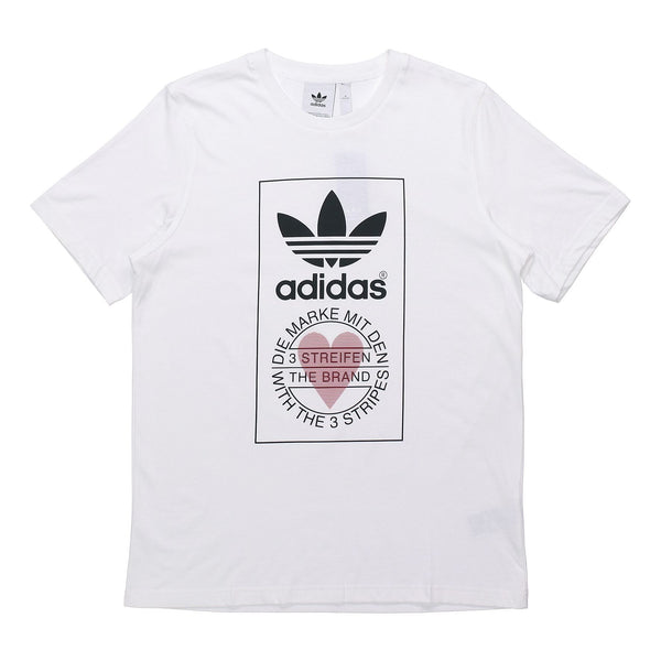 

Футболка originals love printing short sleeve white Adidas, белый