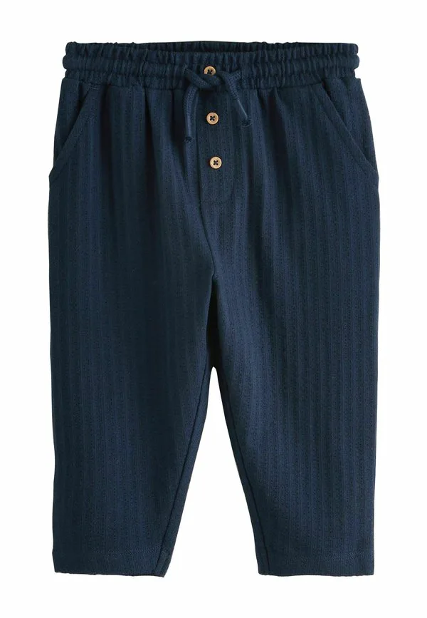 Текстурированные брюки стандартного кроя Next, Navy Blue