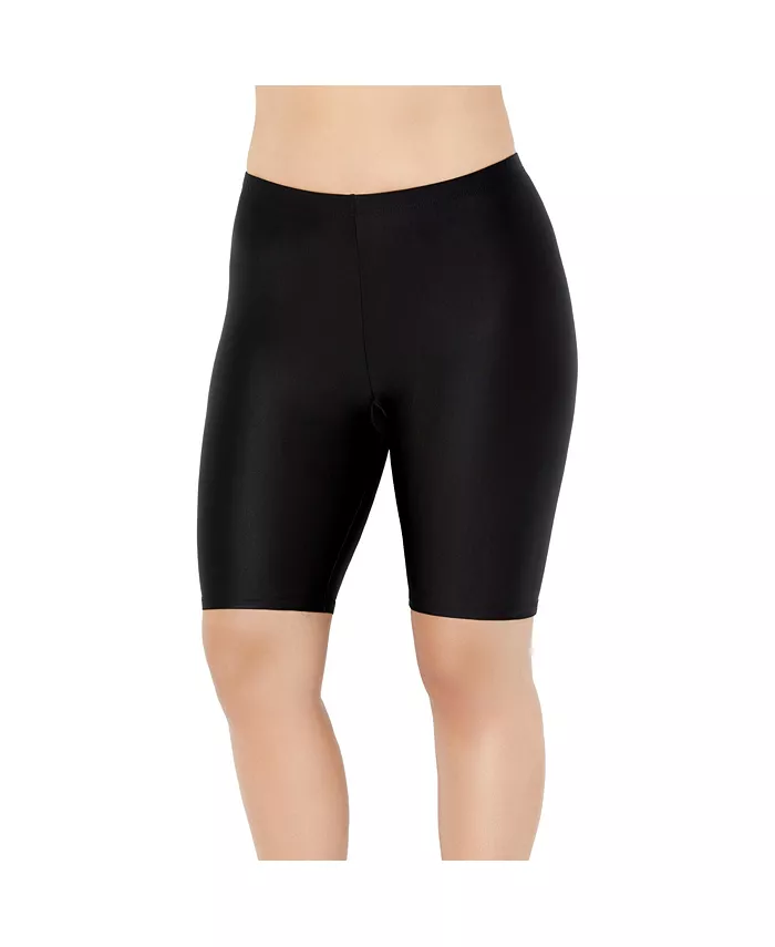 

Женские хлорстойкие длинные велосипедные шорты для плавания Swimsuits for All, черный