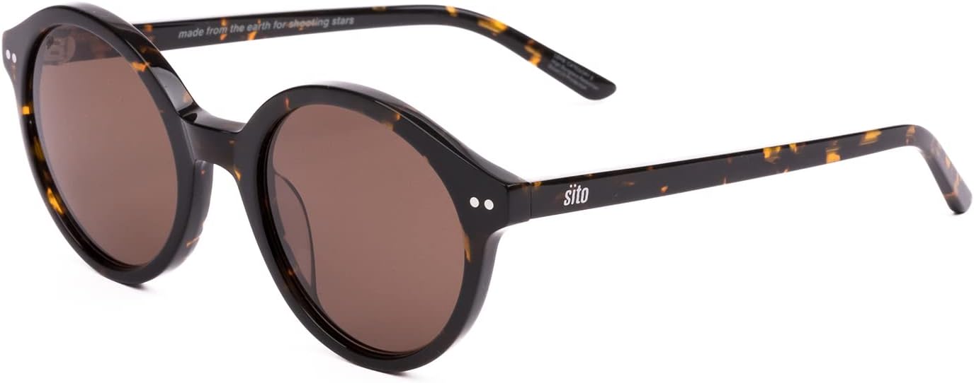 

Солнцезащитные очки SITO SHADES Dixon круглые, поляризованные, для мужчин и женщин, дизайнерские, классические, ретро, ​​для фестивалей и концертов, защита от УФ-излучения 100%, Havana