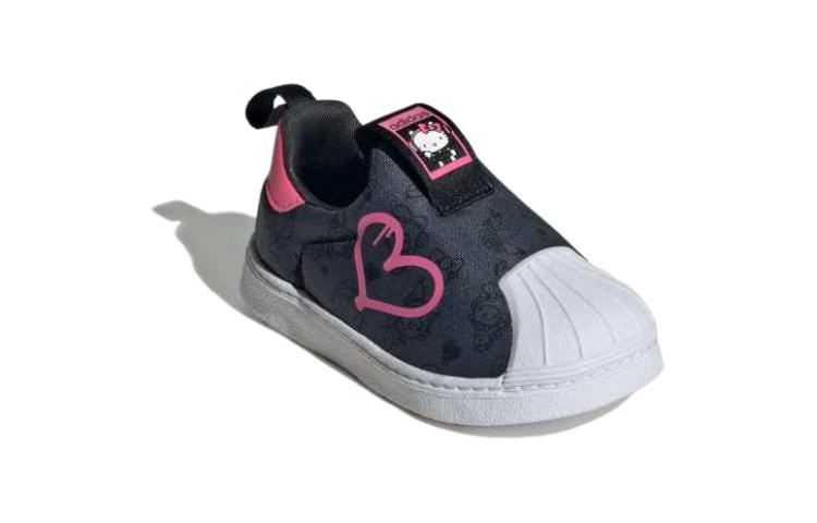 Adidas Superstar 360 Hello Kitty And Friends Carbon Core Black Pink Fusion TD Adidas Originals, Черный Красный — фото 3