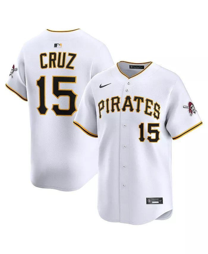 

Мужская белая ограниченная игровая футболка Oneil Cruz Pittsburgh Pirates (домашняя версия) Nike