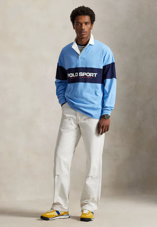 Большая поло спортивная рубашка для регби поло рубашка Polo Ralph Lauren, Chatham Blue/Cruise Navy — фото 2