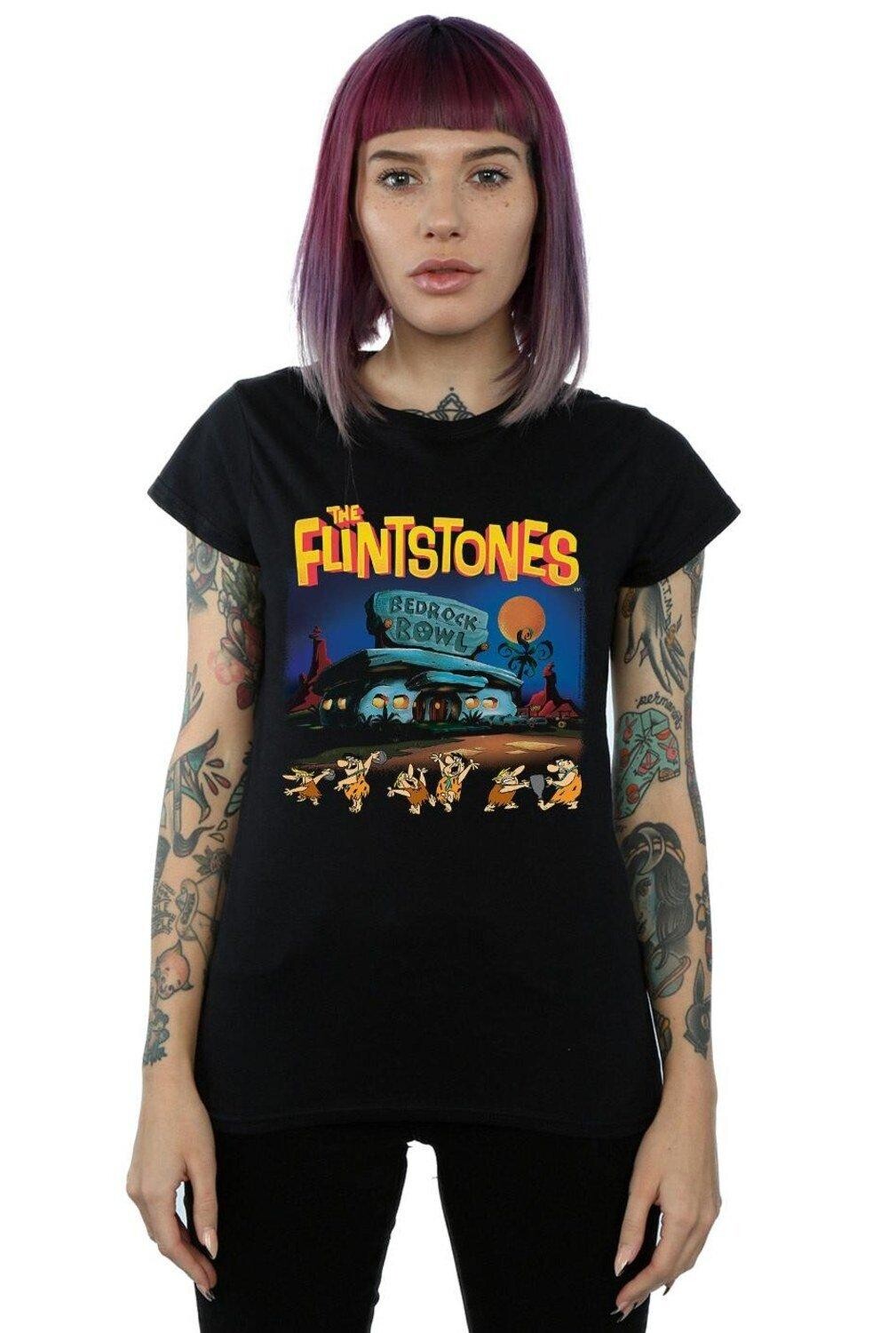 

Хлопковая футболка Champions Of Bedrock Bowl The Flintstones, черный