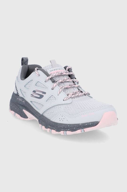 Кроссовки женские Skechers из натуральной кожи, серый — фото 2