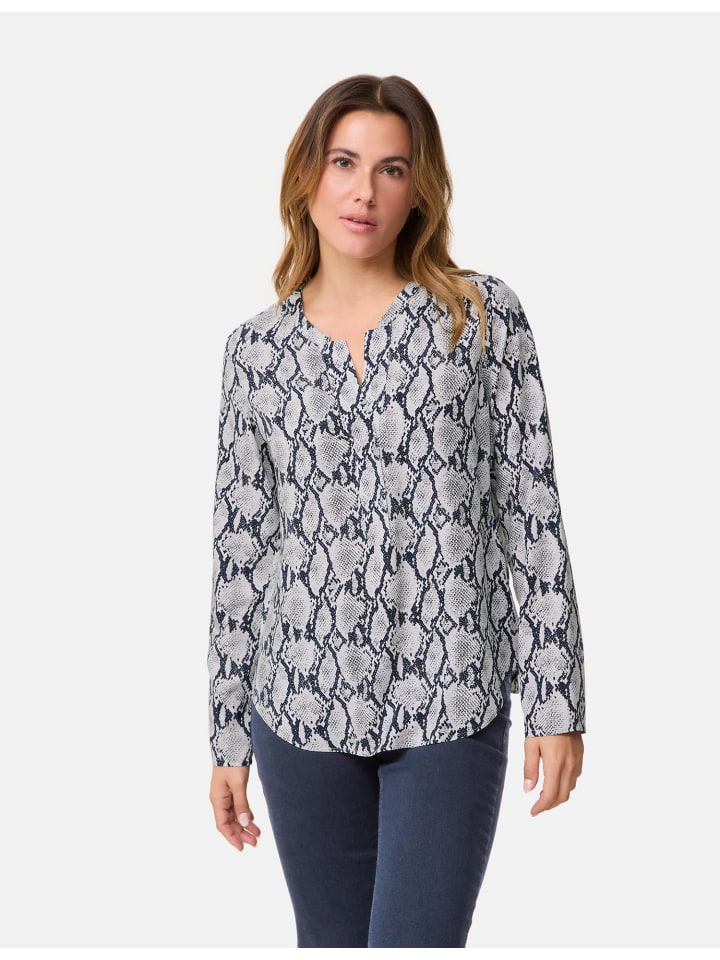 

Блуза Gerry Weber Bluse Langarm, цвет beige/black snake print