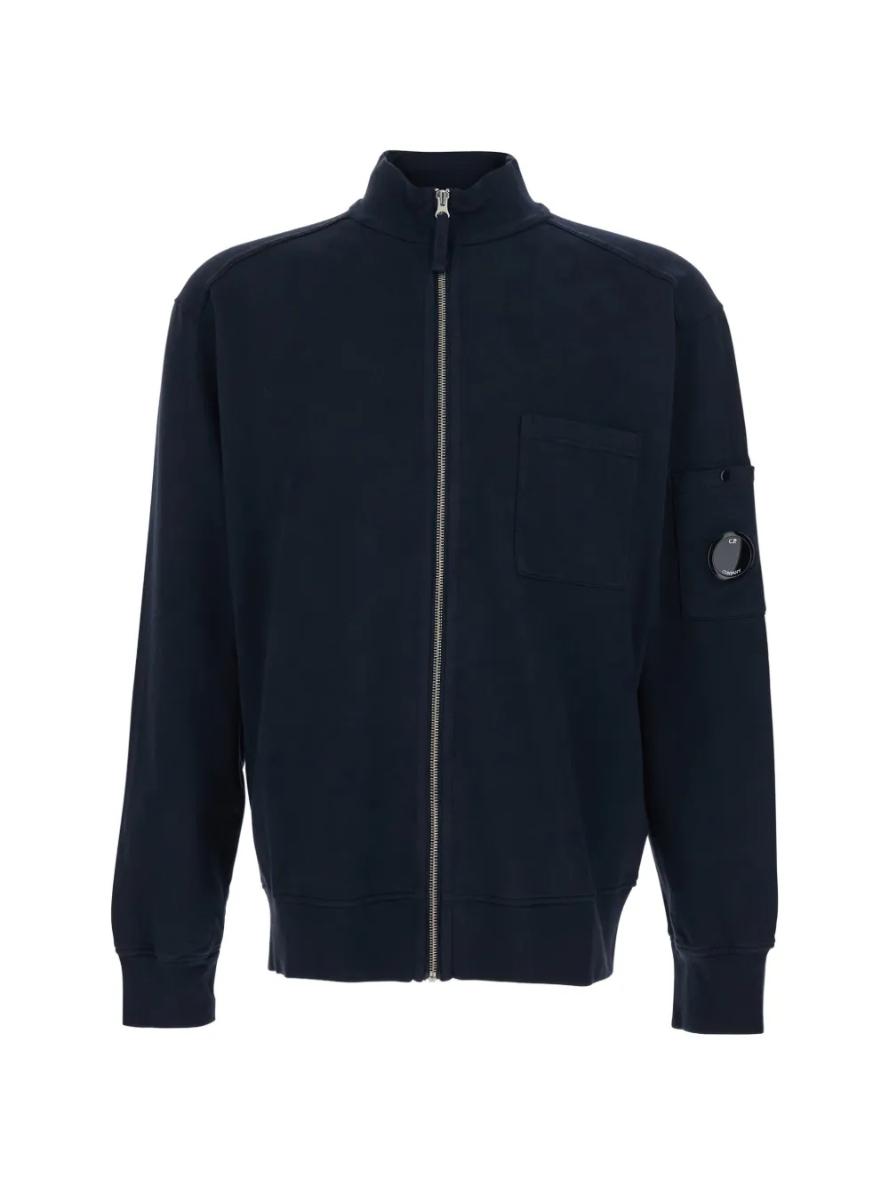 

Свитшот на молнии с деталью в виде линзы C.P. Company, синий