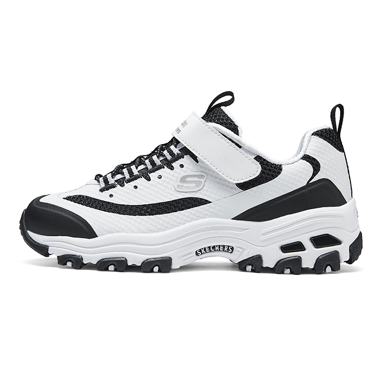 

Skechers Низкие детские кроссовки для повседневной носки, белые, черные, детские