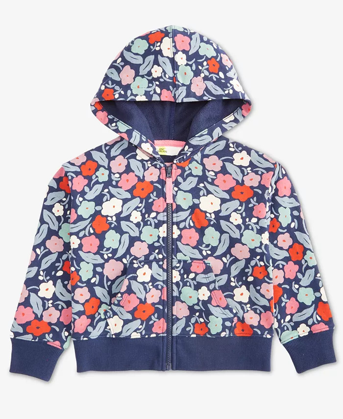 

Детская толстовка с цветочным принтом для девочек 2T-4T Epic Threads, синий