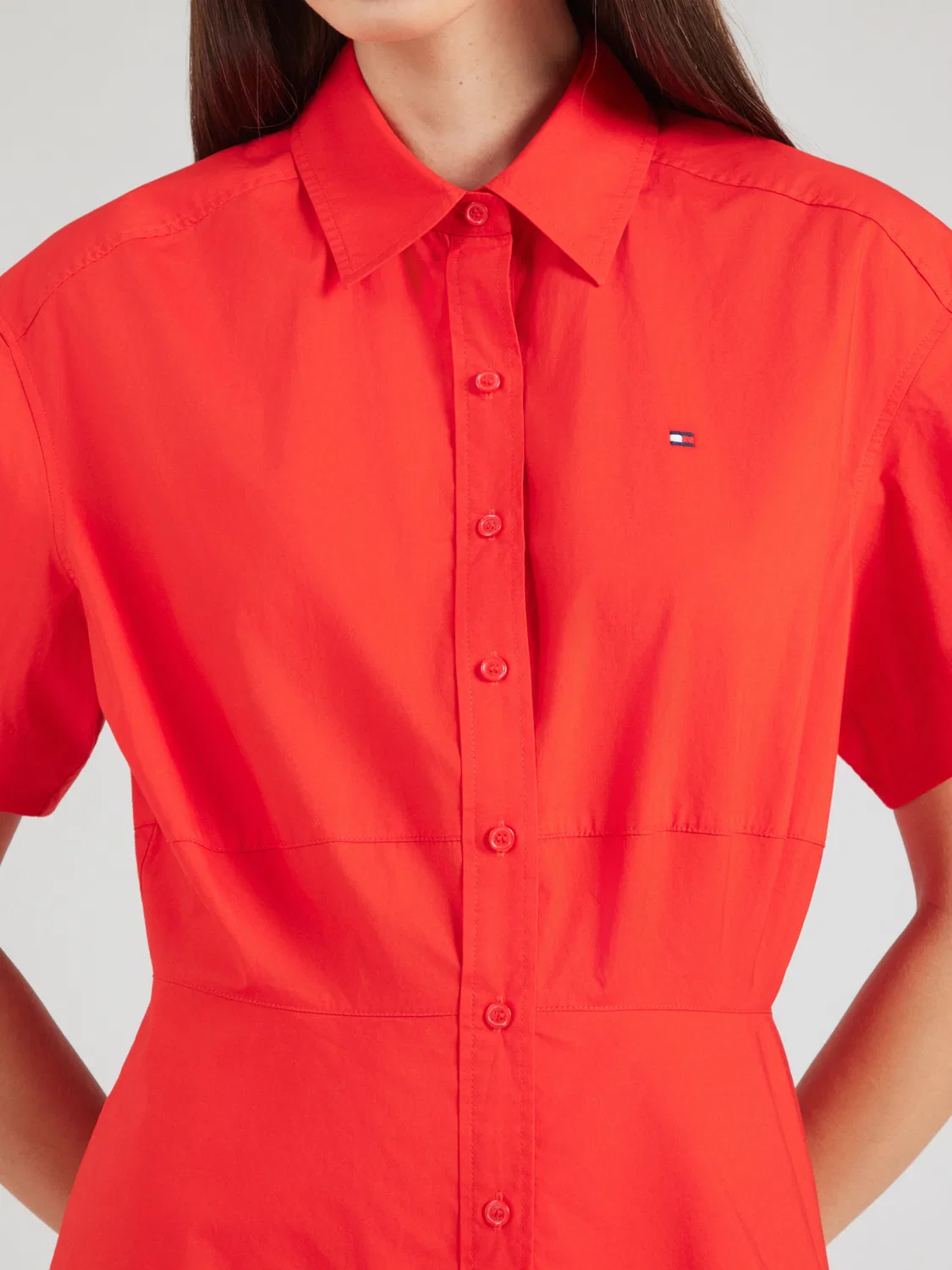 Платье-рубашка Tommy Hilfiger, Neon Red — фото 2