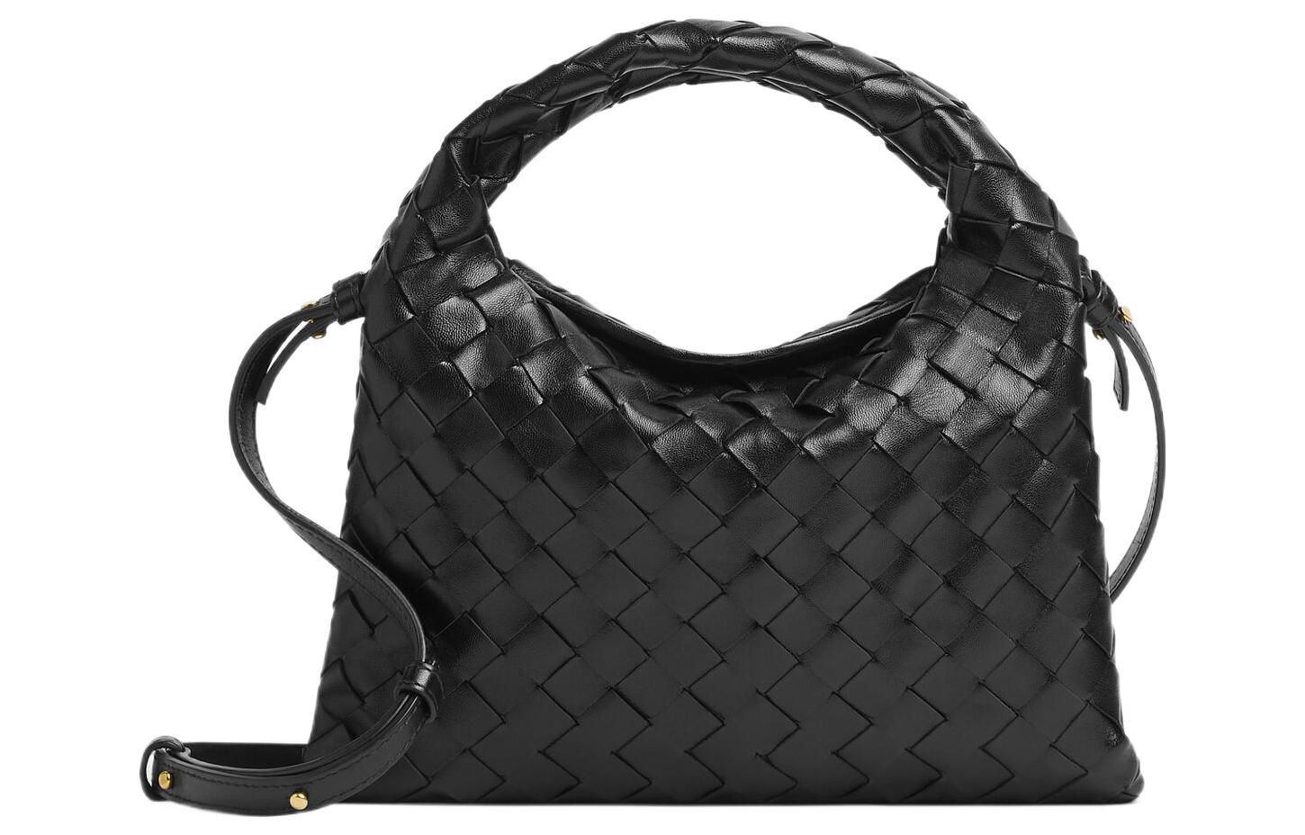 

Bottega Veneta Сумка из коровьей кожи, сумка через плечо, мини-сумка для женщин, черная