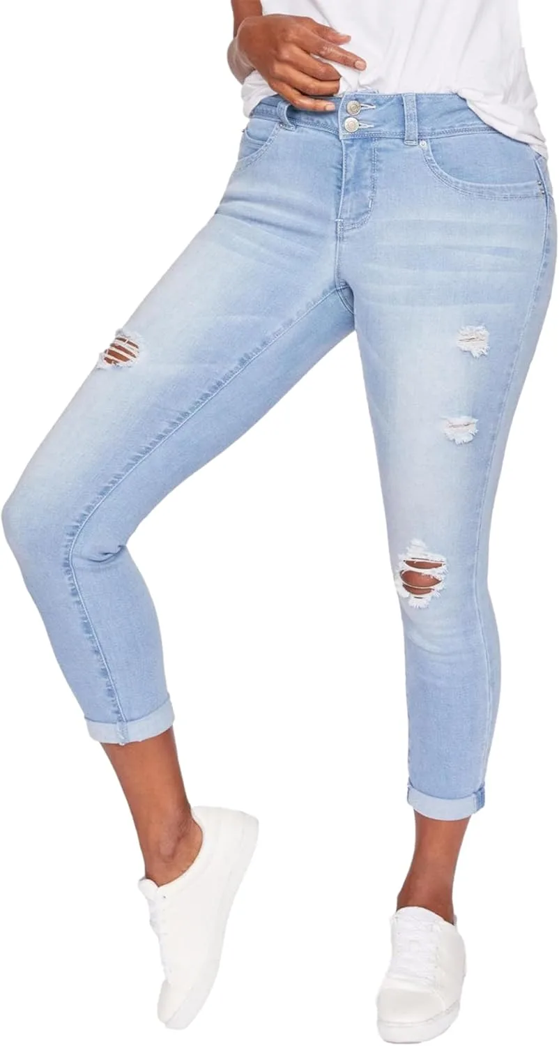 

Royalty For Me Women's Sustainable Wannabettabutt Cuff Ankle Jeans