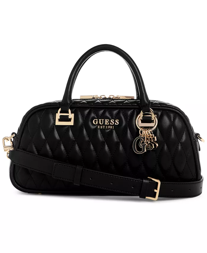

Женская сумка-саквояж Valla среднего размера GUESS, черный