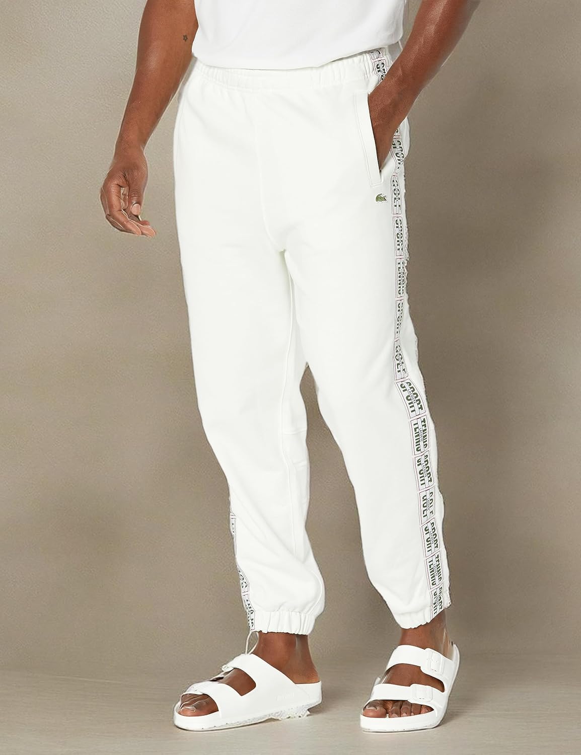 Lacoste мужские спортивные брюки Active Meets Neoheritage в расслабленном крое, Farine — фото 3
