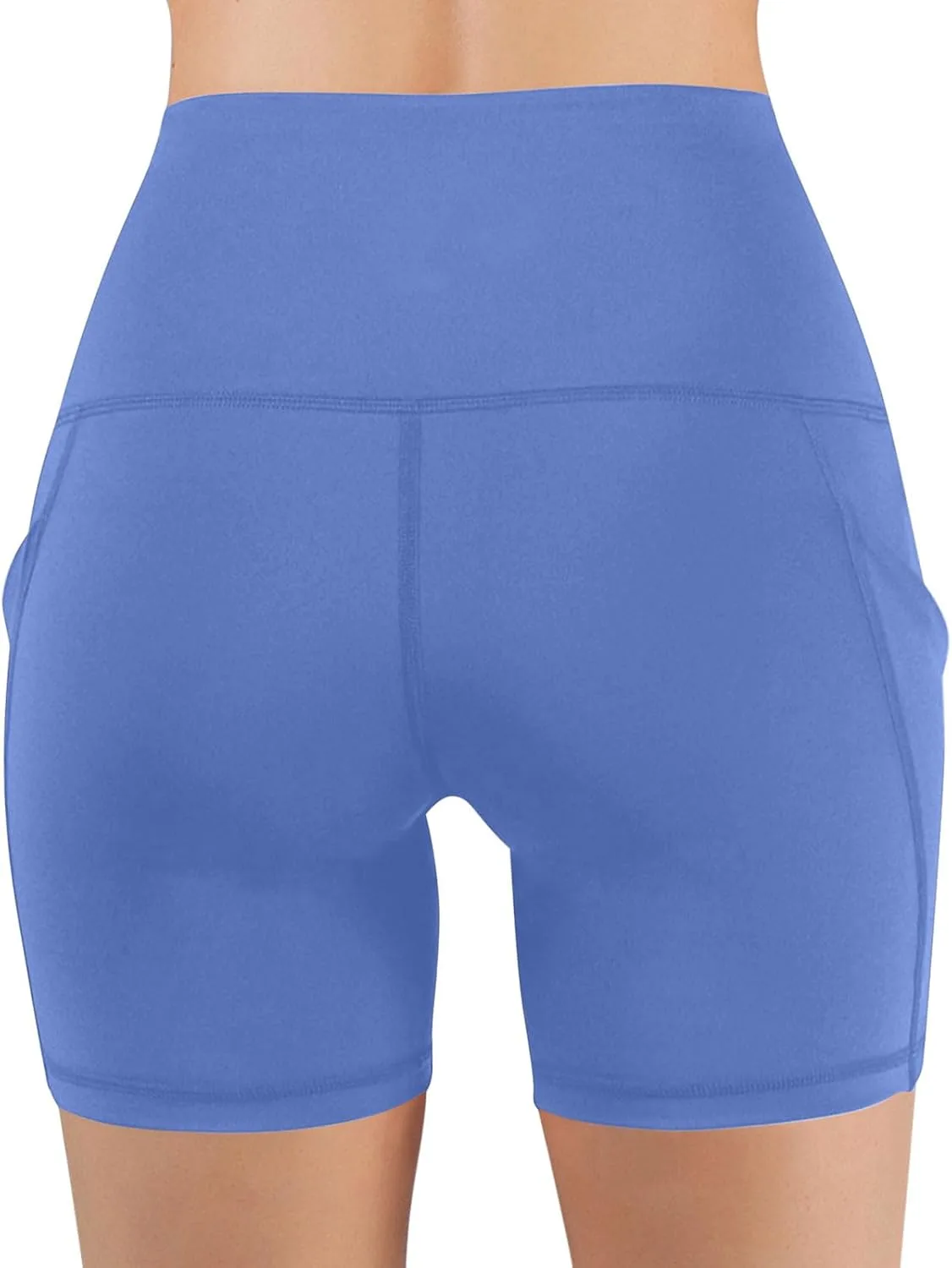 Женские велосипедки с карманами, Casual, High Waisted, с эффектом контроля живота, для йоги и спортзала — фото 3