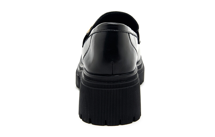 Лоферы женские Zgr, цвет Black Fleece-lined — фото 3