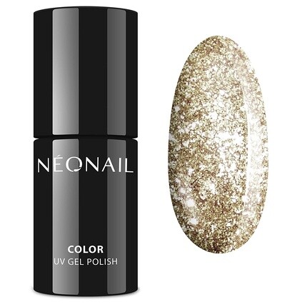 

Лак для ногтей Nг‰Onail Sparkling Kiss Gold Glitter Hybrid 7,2 мл, Neonail